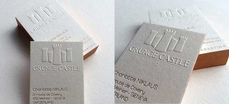 Embossing example