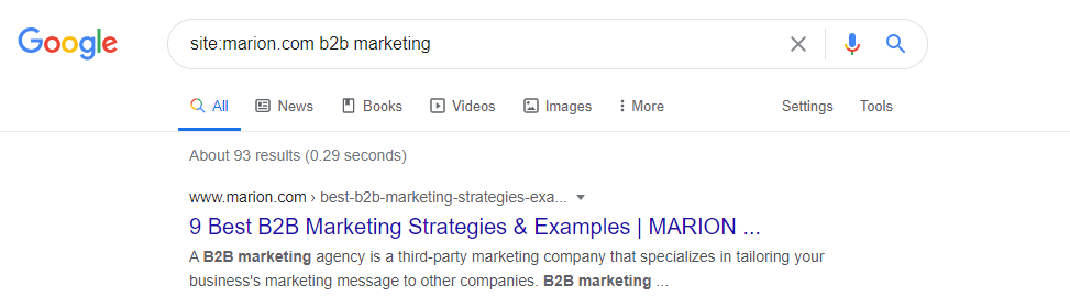 how to search for words in a website