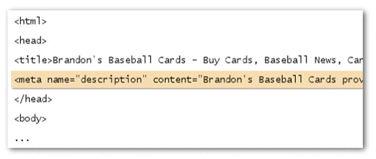 Meta description code example