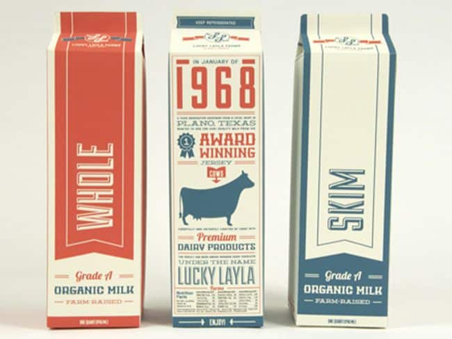 Vintage-inspired Milk Carton Designs