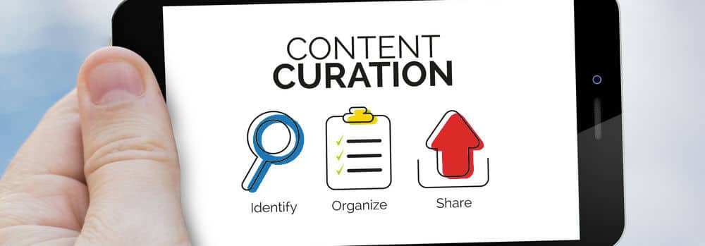 Content Curation graphic - MARION Marketing